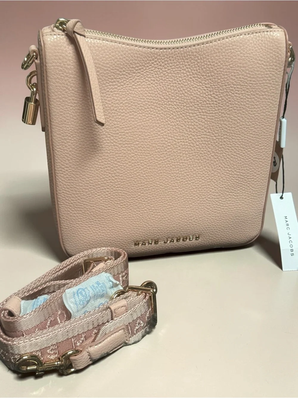 Marc Jacobs Drifter Swing Pack Crossbody Bag in Blush Pink NWT